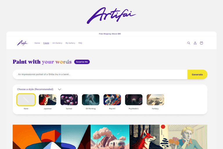 Artifai — AI Art