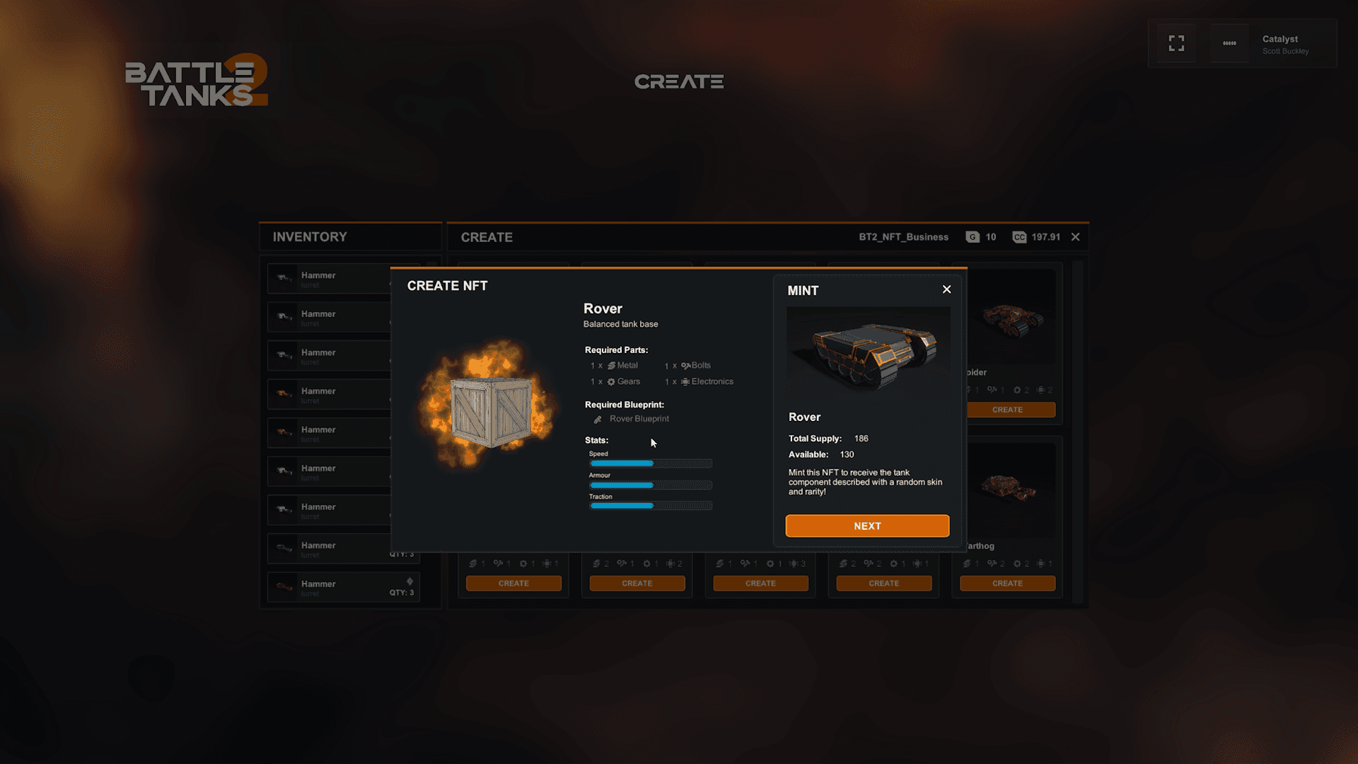 Battle Tanks Menu System